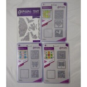 Gemini Papercraft Metal Die Pack Packs Opulent Swirls Heart Butterfly Dragonfly